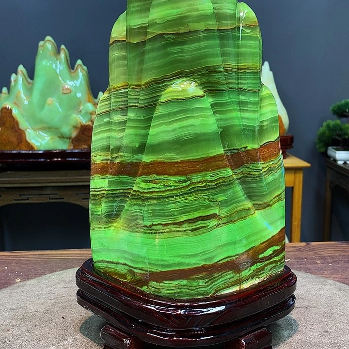 石材靠山摆件创意