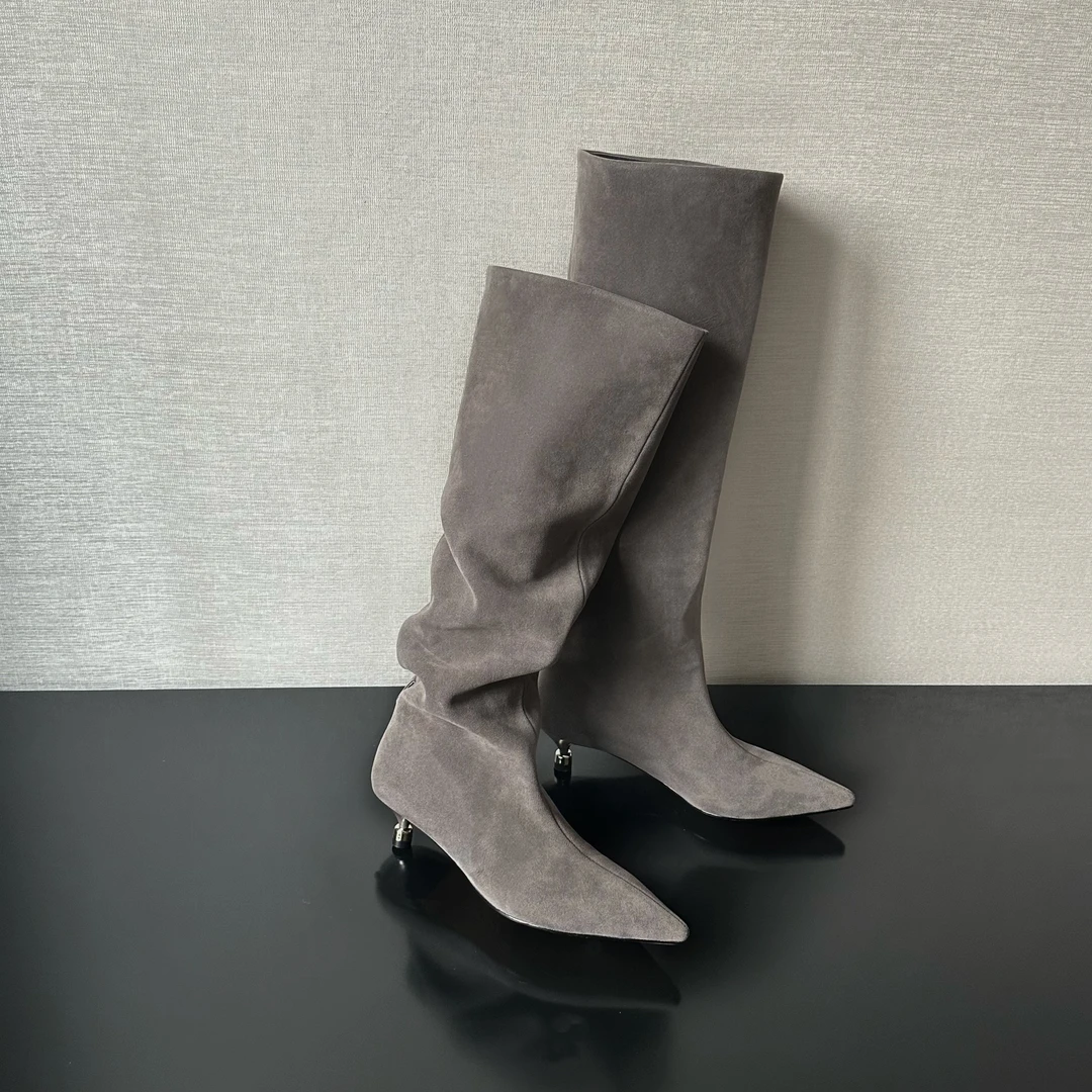 【清欢3店】超稳小猫跟及膝时显直显瘦时装靴 |尖头显贵不累脚 |5cm