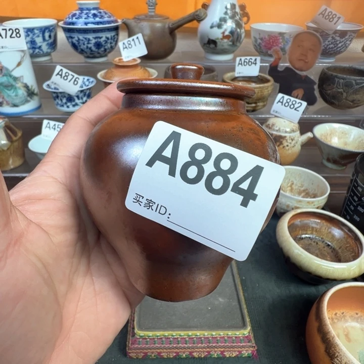 摆件884景德镇手工柴烧茶器