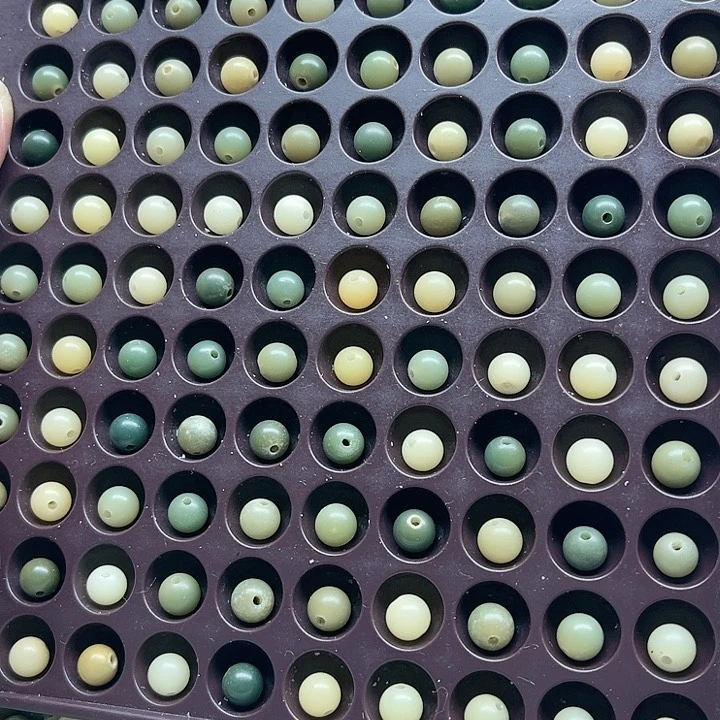 白玉菩提吊坠瑕疵8青提圆珠200颗卡灯牌宠300颗