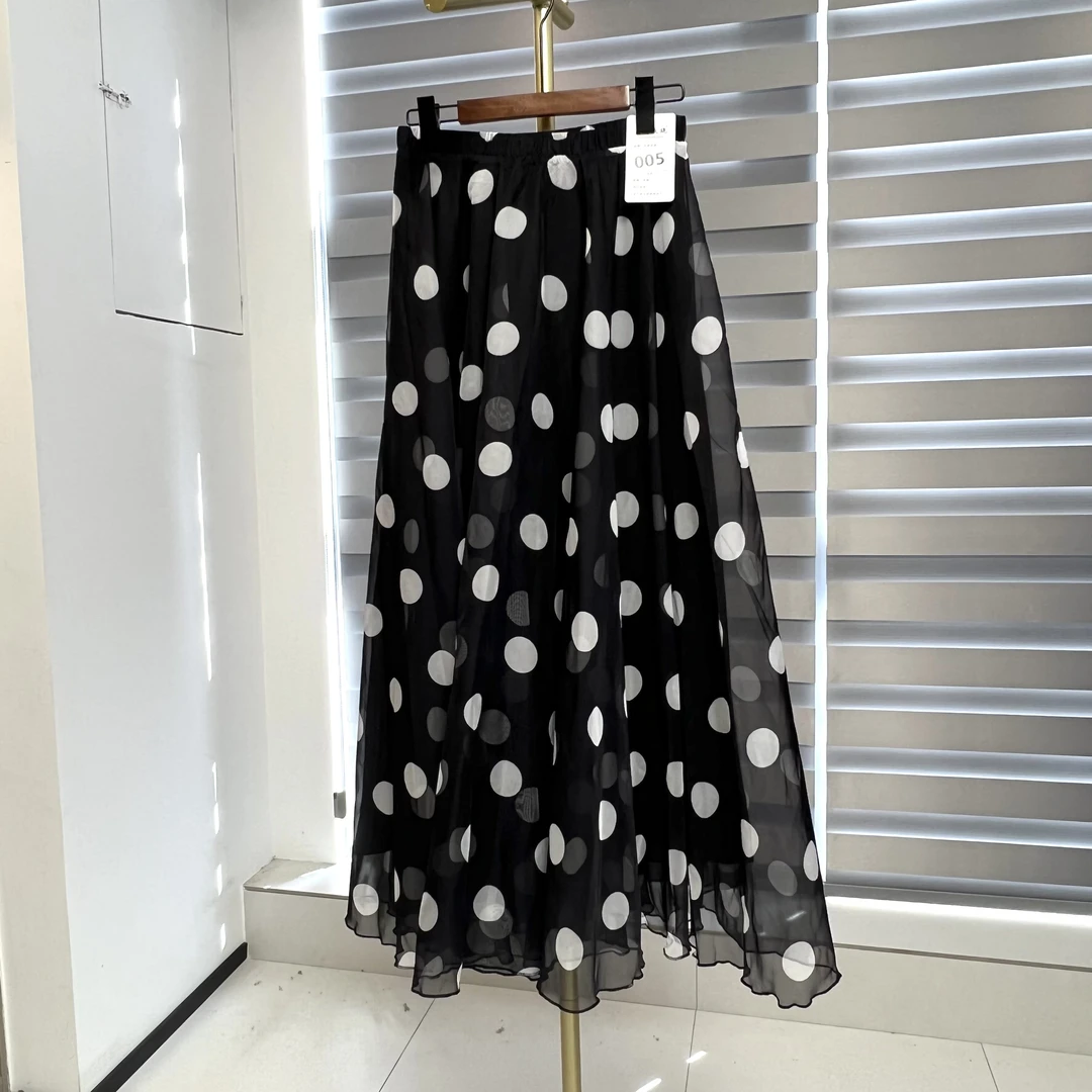 005（慧敏专属链接）超大摆显瘦碎花高腰气质时尚春夏长款裙半身裙