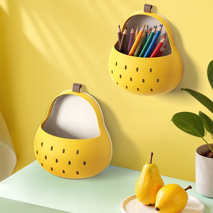 秋月梨收纳盒家用多功能厨房筷子收纳沥水篮磁吸无痕贴款杂物整理