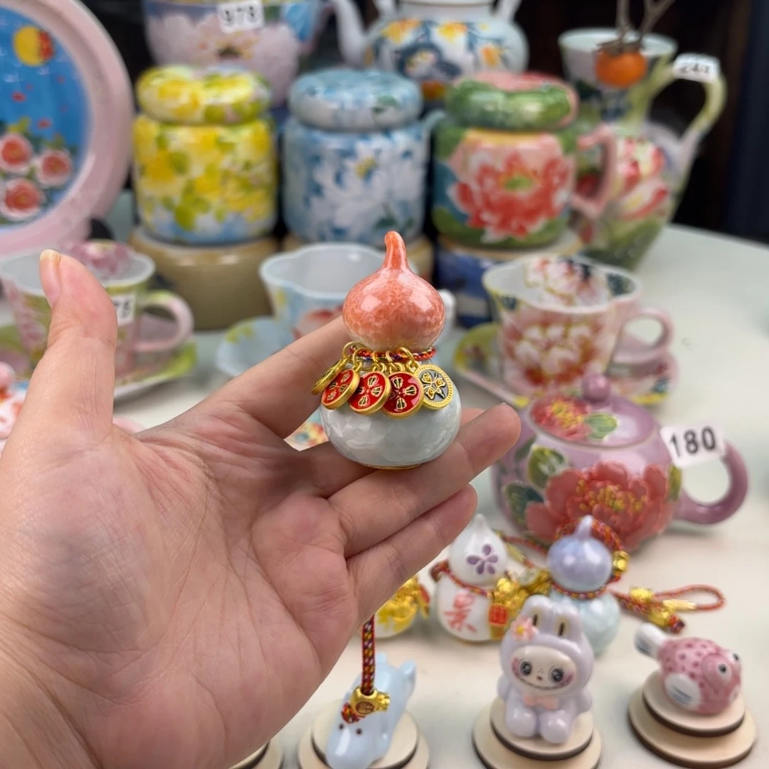 景德镇手绘高温釉下彩陶瓷茶具