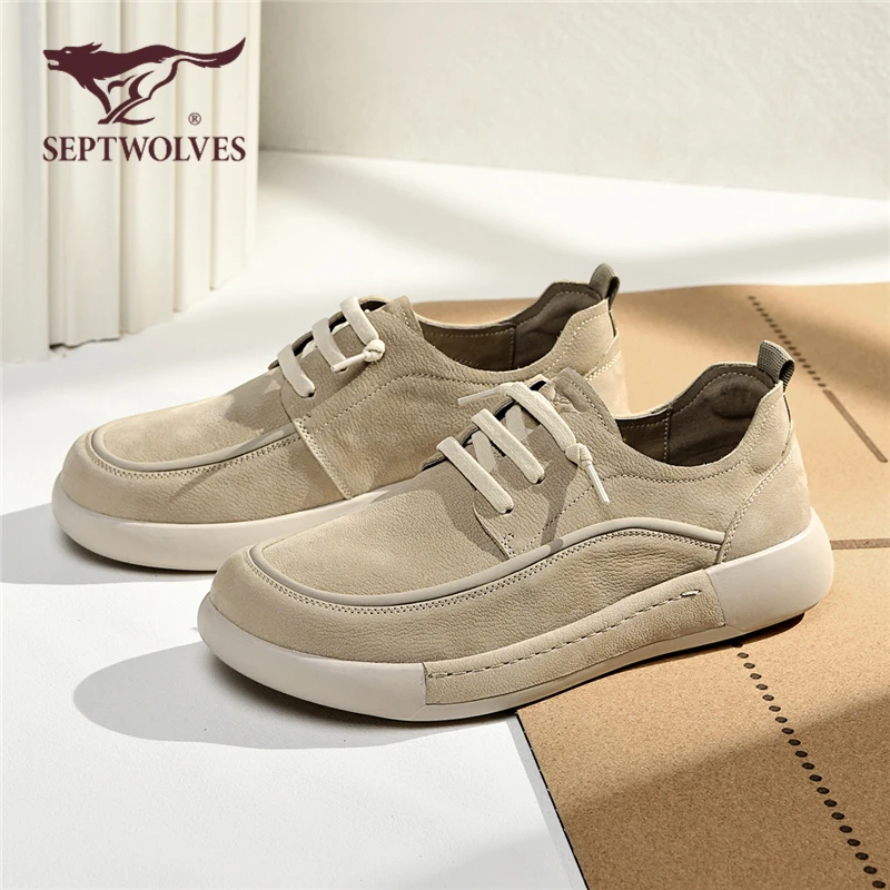 七匹狼头层牛皮男鞋夏季新款2025通勤商务百搭户外休闲皮鞋男9832