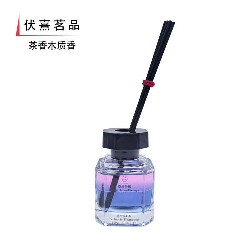 植物萃取香精油车载香薰藤条香薰清新空气祛味抑菌100毫升彩色版
