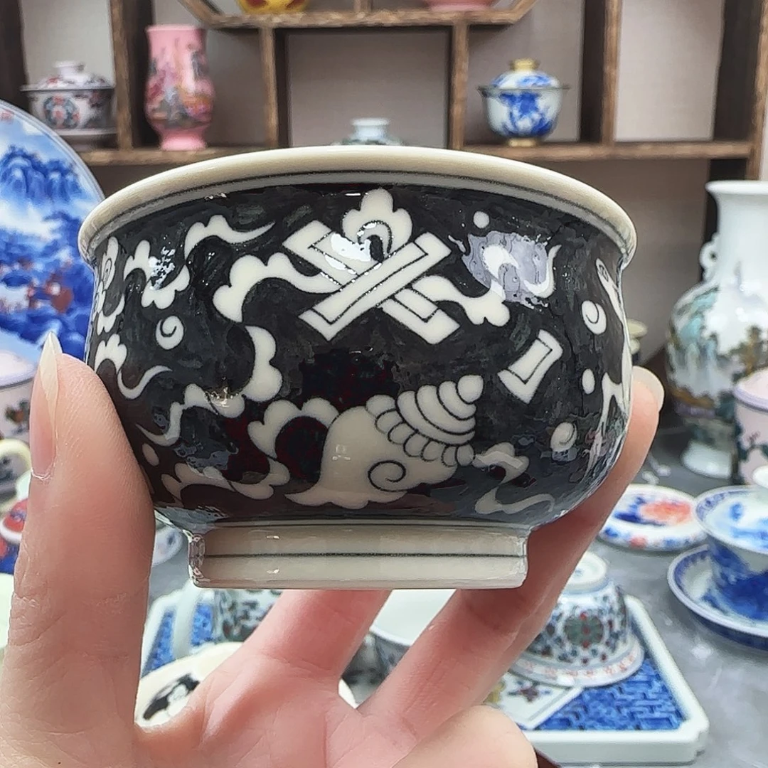 陶盖碗景德镇瓷器56792