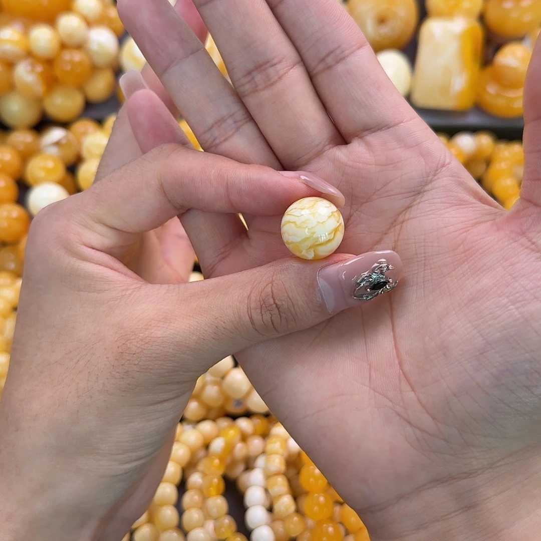 蜜蜡未镶嵌珠宝奇石17.7mm