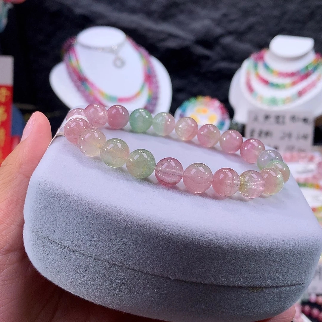 定制碧玺未镶嵌素圈仙女人鱼瓜