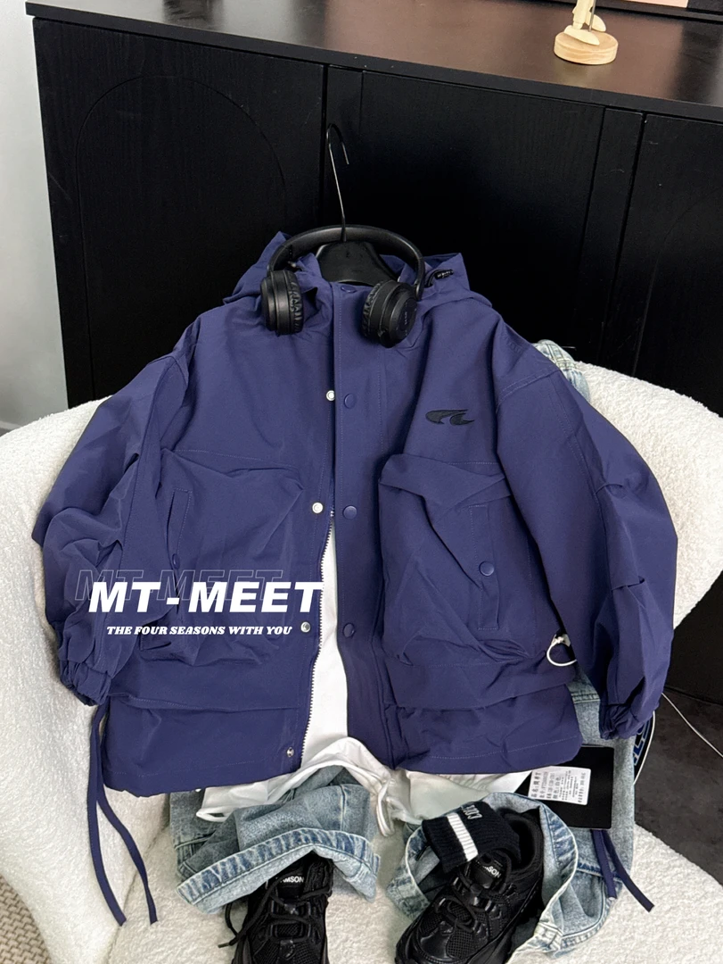 M T 2025 春季新款亲子户外休闲韩版紫色工装袋外套/7050