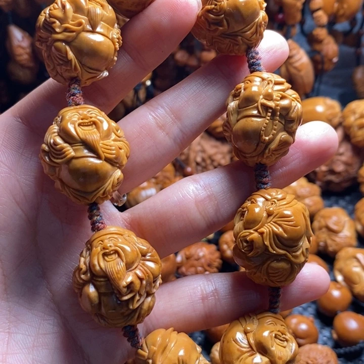 吊坠橄榄核用****3微上色精品财神