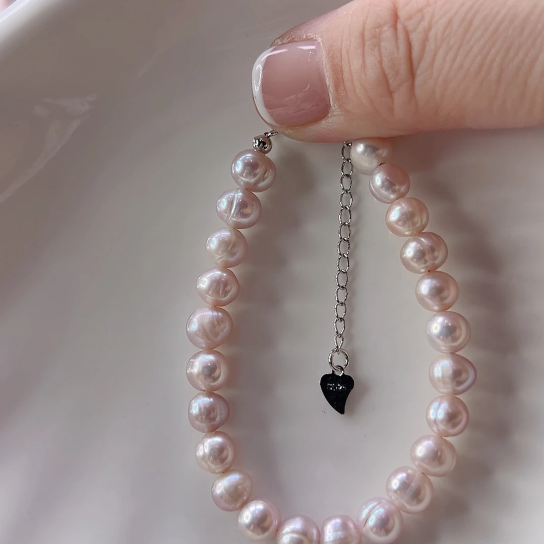 淡水珍珠手绳合金