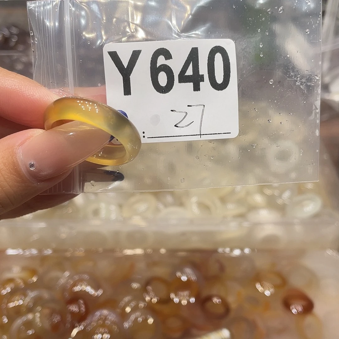 玛瑙/玉髓未镶嵌戒指640