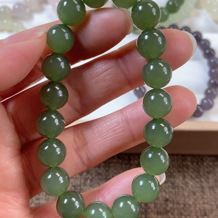 和田玉手串未镶嵌乔****瞧