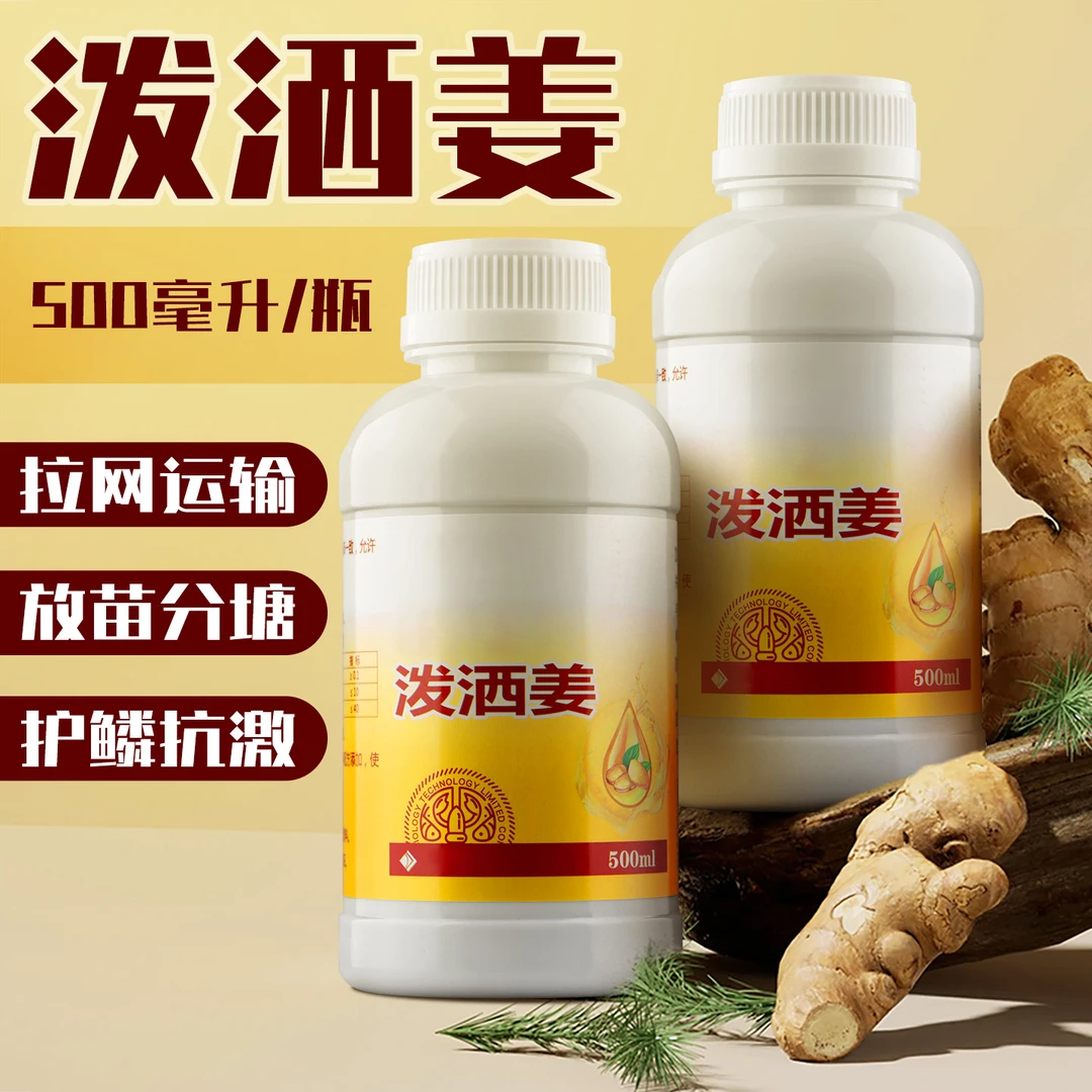 泼洒姜鱼塘拉网运输放苗分塘抗应激保护鱼体鱼虾蟹苗水产养殖受伤