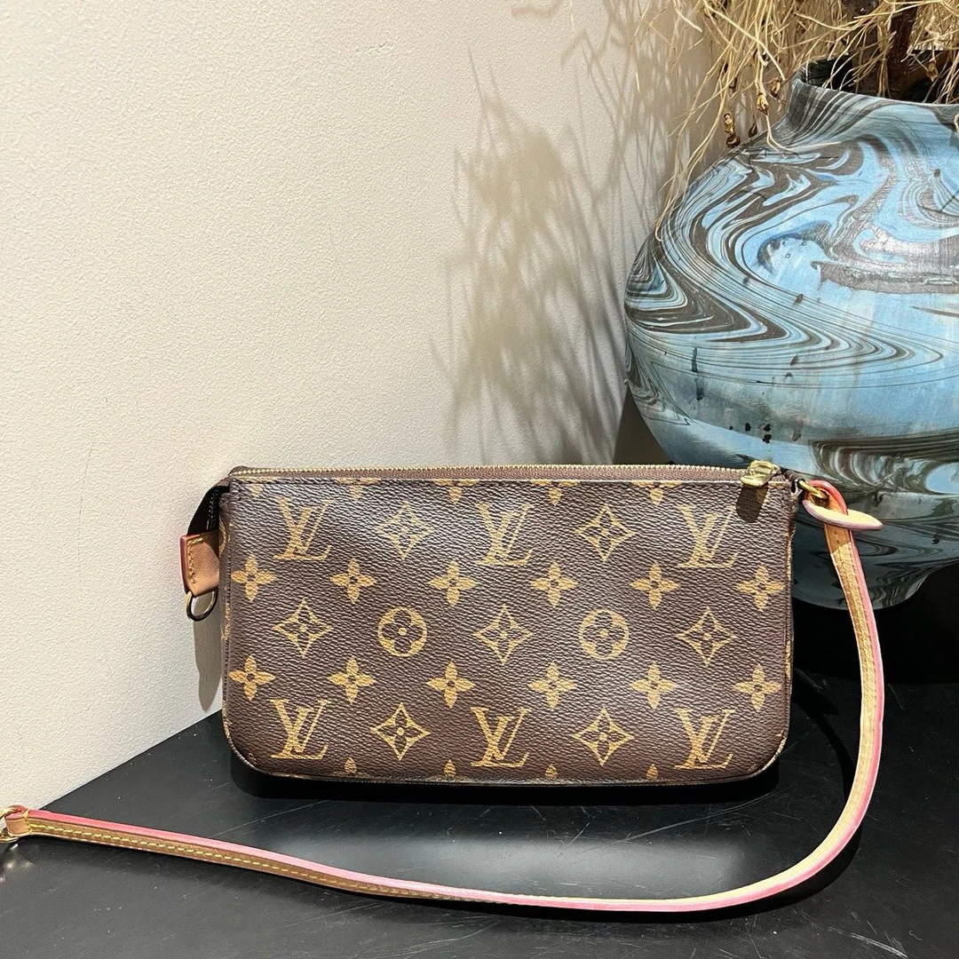 95新 LouisVuitton/路易威登 老花大麻将 单肩腋下包
