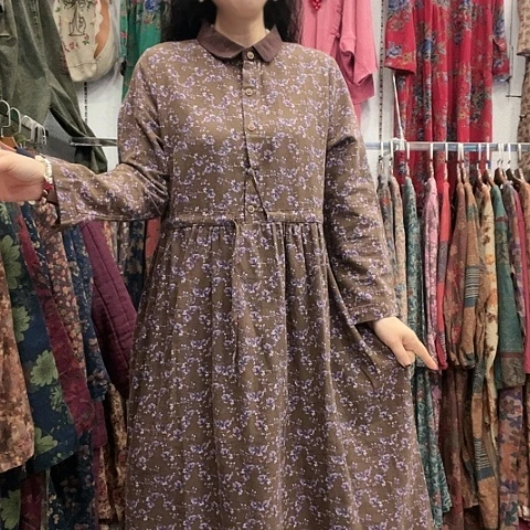 招财猫收腰麻裙887-12