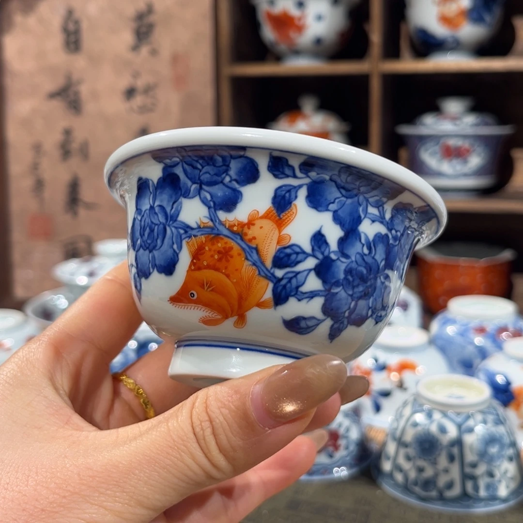 陶杯子景德镇陶瓷主人杯