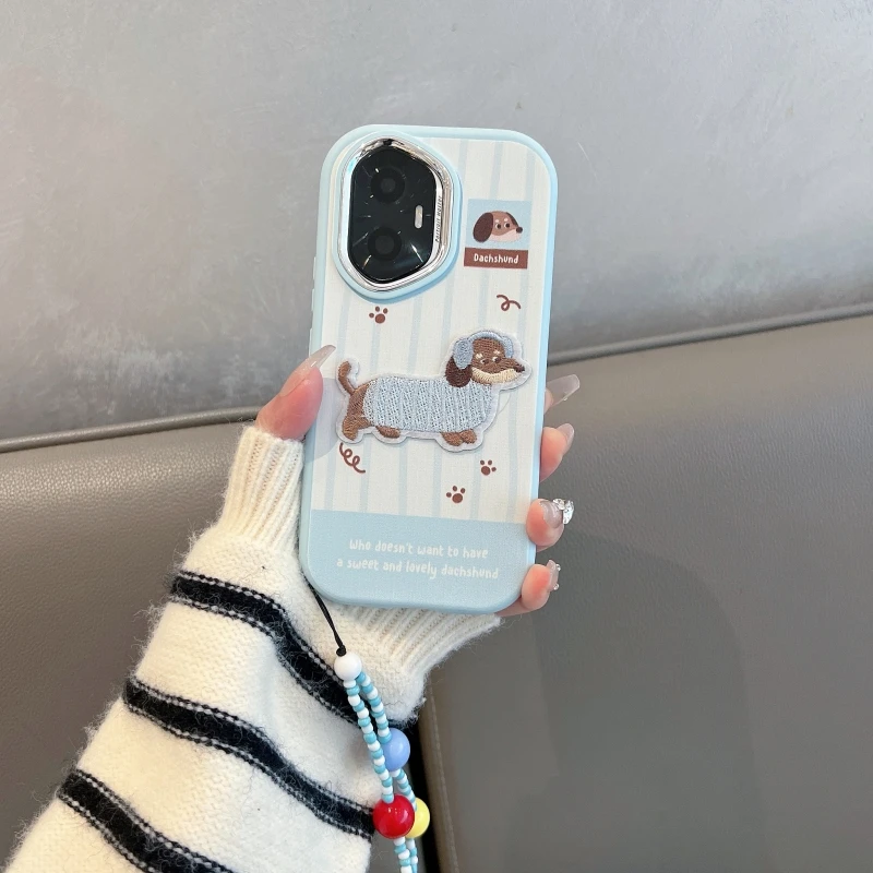 适用荣耀300手机壳荣耀300pro防摔立体小狗加高镜头框软壳