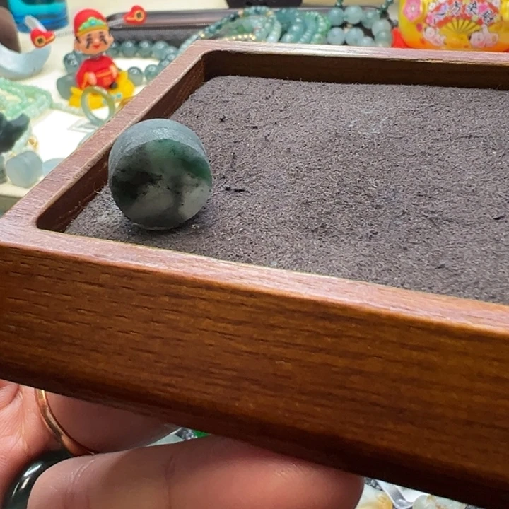 定制翡翠未镶嵌绿乌鸡路路通