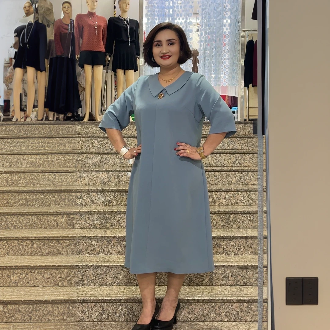 新款时尚网红大码女装连衣裙