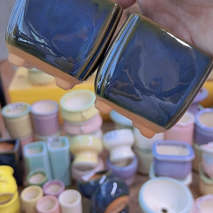 红陶陶瓷花盆当场满12包邮