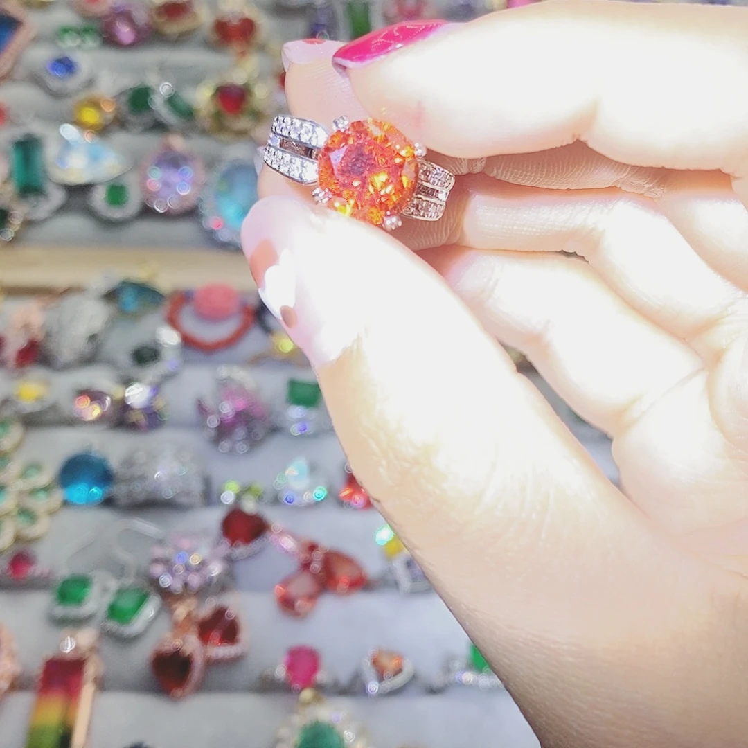 【闪购商品】芙蓉石戒指银S925镶嵌