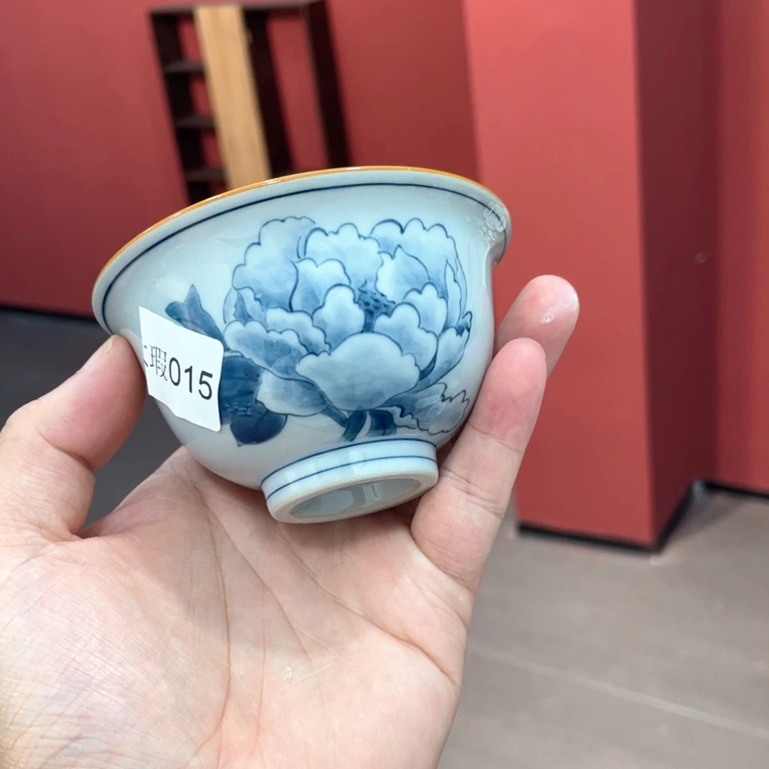 釉下手绘茶具微瑕直播间