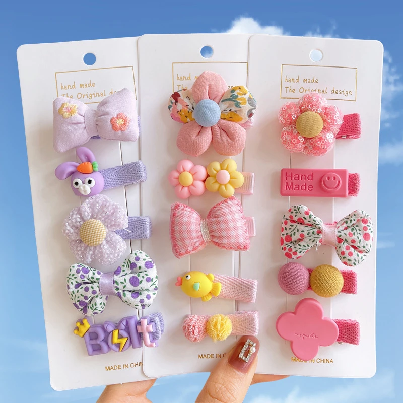 可爱发夹超萌发卡宝宝夏天花朵发卡女童婴幼儿汗毛夹不伤发发饰
