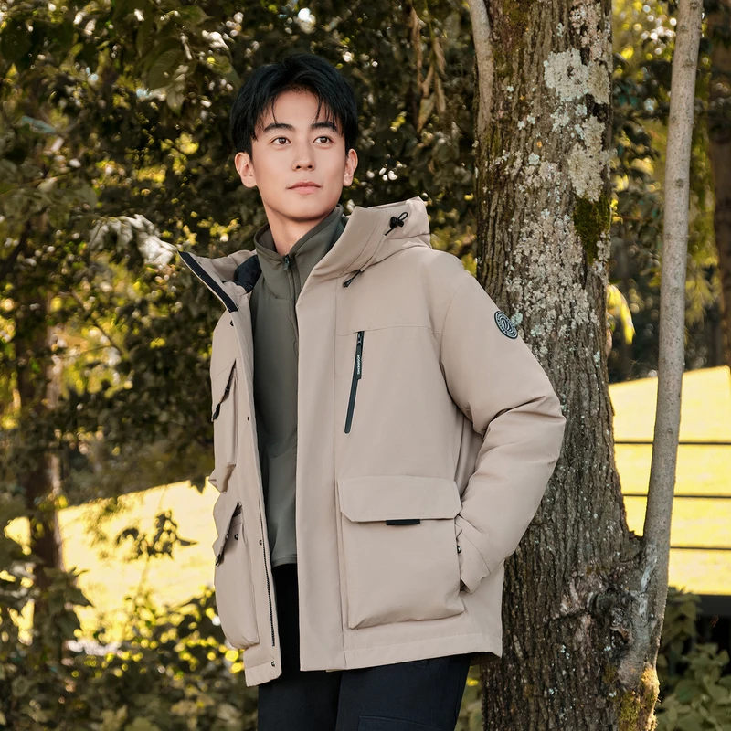 波司登24年冬新款时尚工装风型男休闲厚款防风羽绒服B40145223