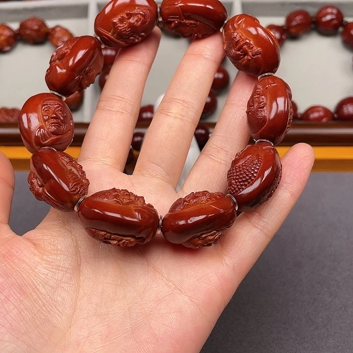 阿***升橄榄核手串/手链十八罗汉