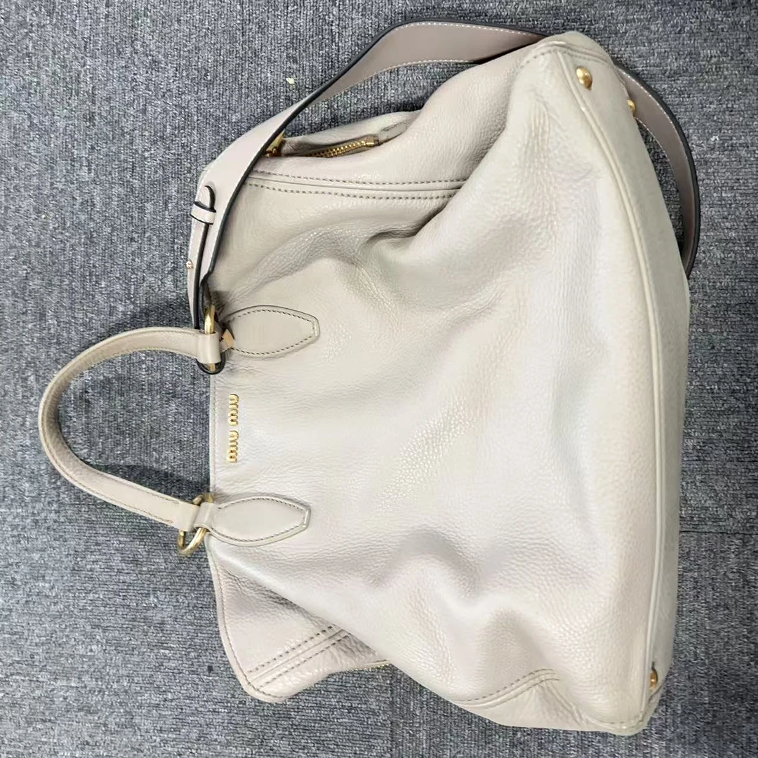 95新 MIU MIU/缪缪 缪缪大象灰百搭托特包