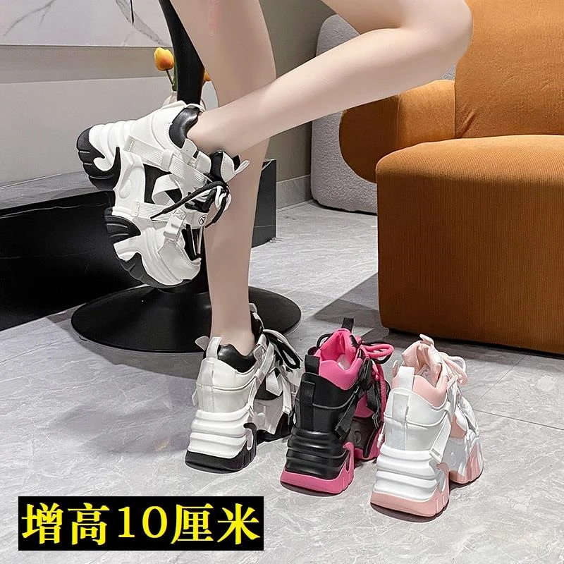 【香港NINGLUO专柜奢品】10cm内增高老爹鞋子女2025新款春秋小个