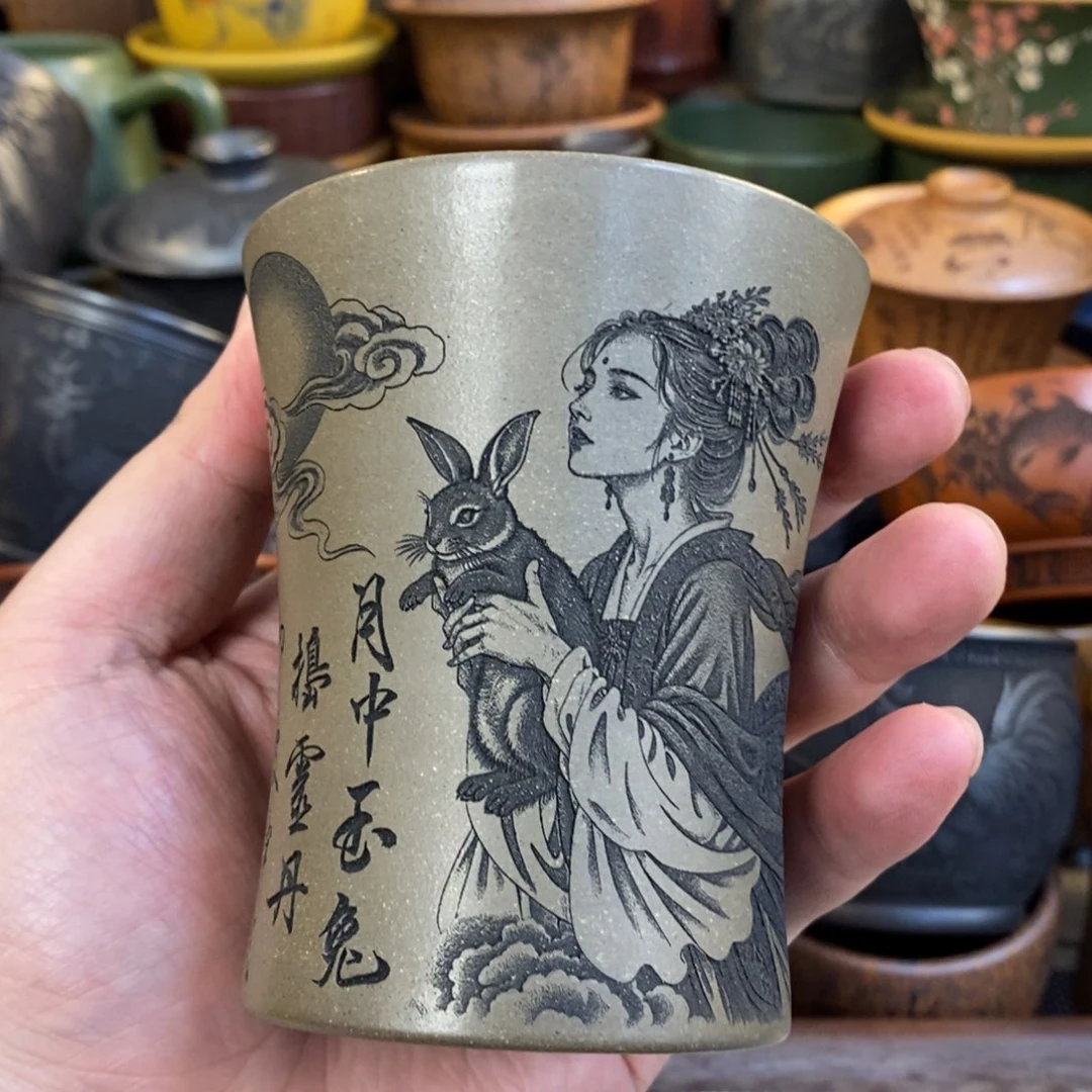 紫砂公道杯宜兴全手工紫砂杯