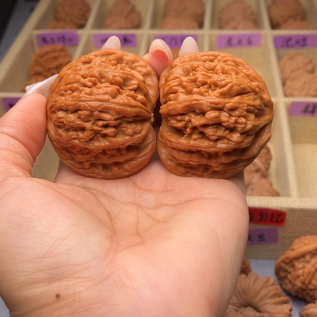 你***通把件文玩核桃虎头王