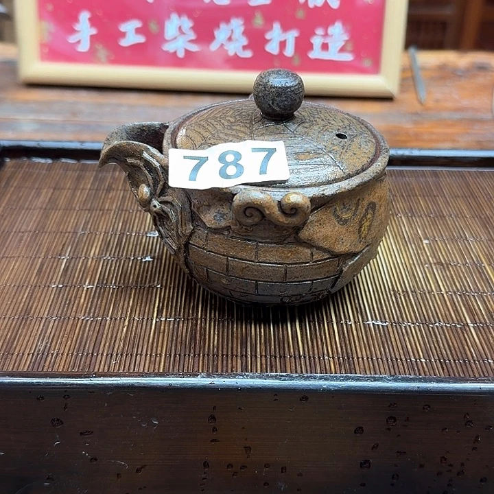 纯手工制作粗陶茶具