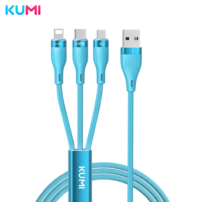 库觅120W三合一TypeC超级快充数据线适用苹果16华为mate70荣耀