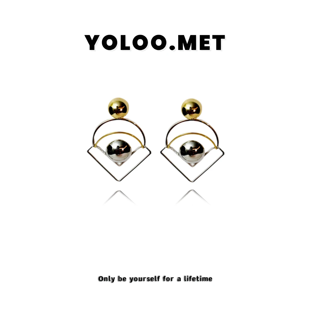 铜合金耳饰 【Yoloo.Met】小众法式轻奢气质设计感百搭树林秀款耳环