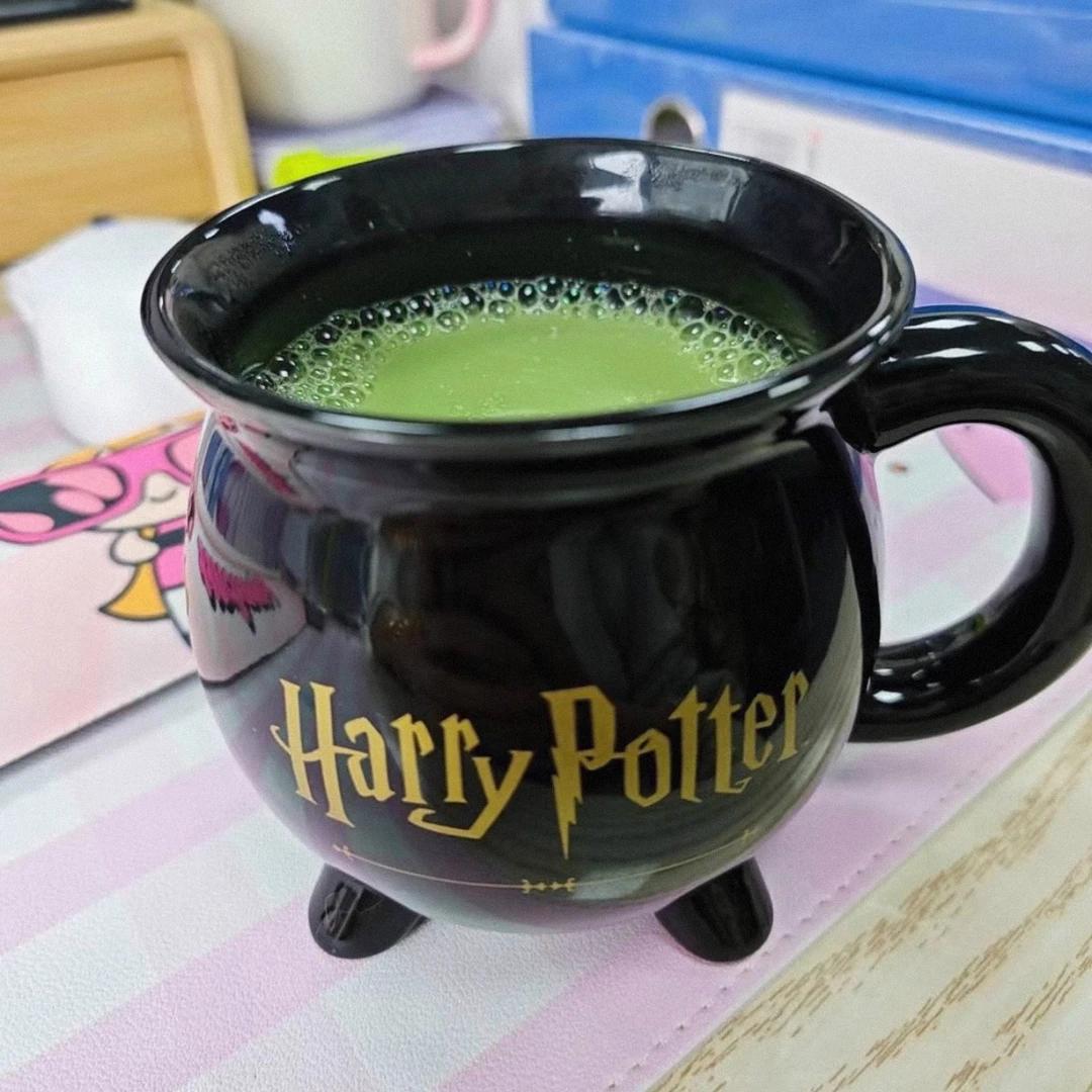 哈利波特限定周边魔法坩锅杯陶瓷马克杯咖啡杯茶水杯把手异形杯子