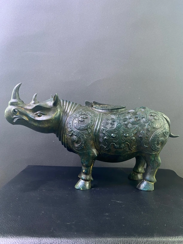 非遗仿古青铜器【犀牛尊】工艺品/礼品/摆件