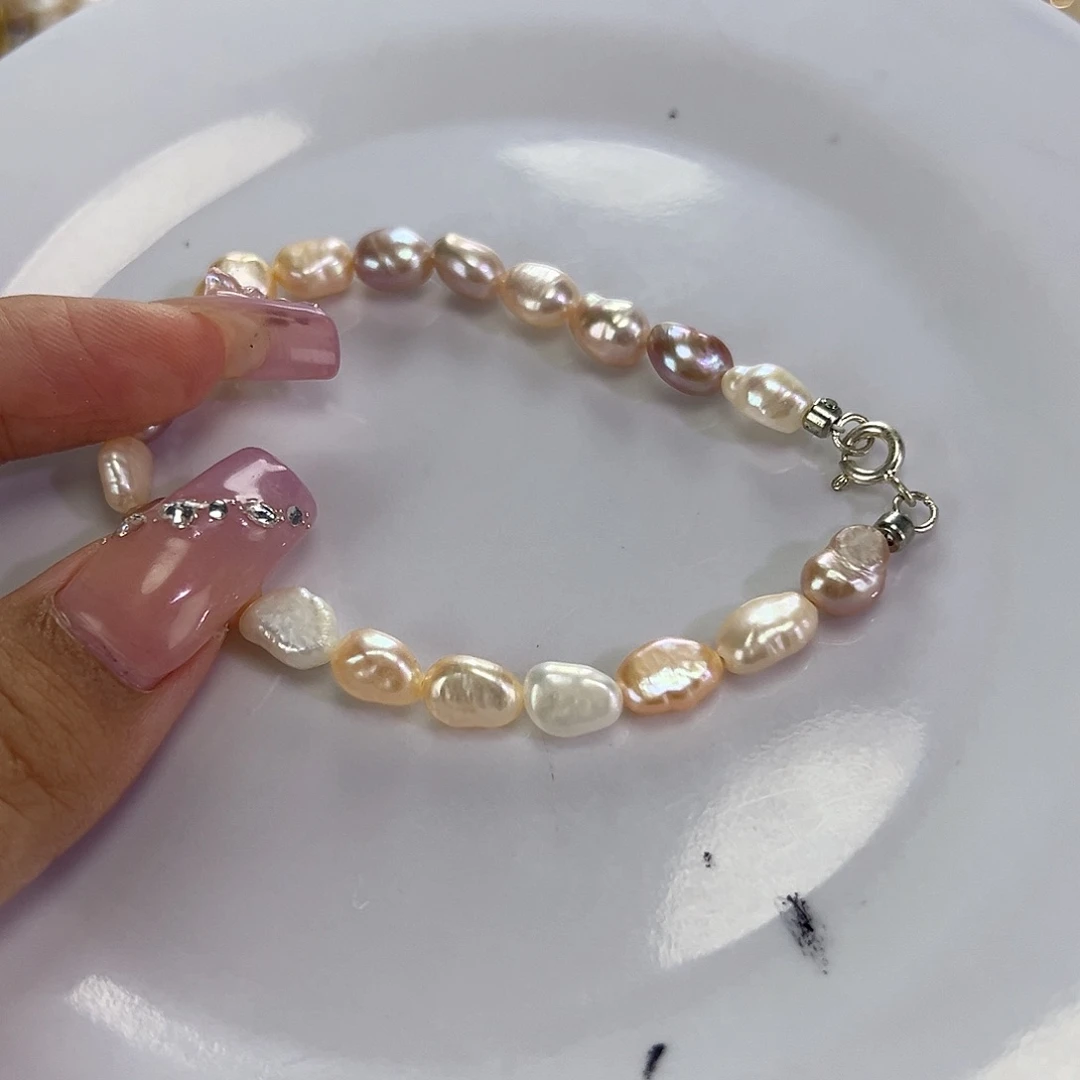 钛钢手绳淡水珍珠