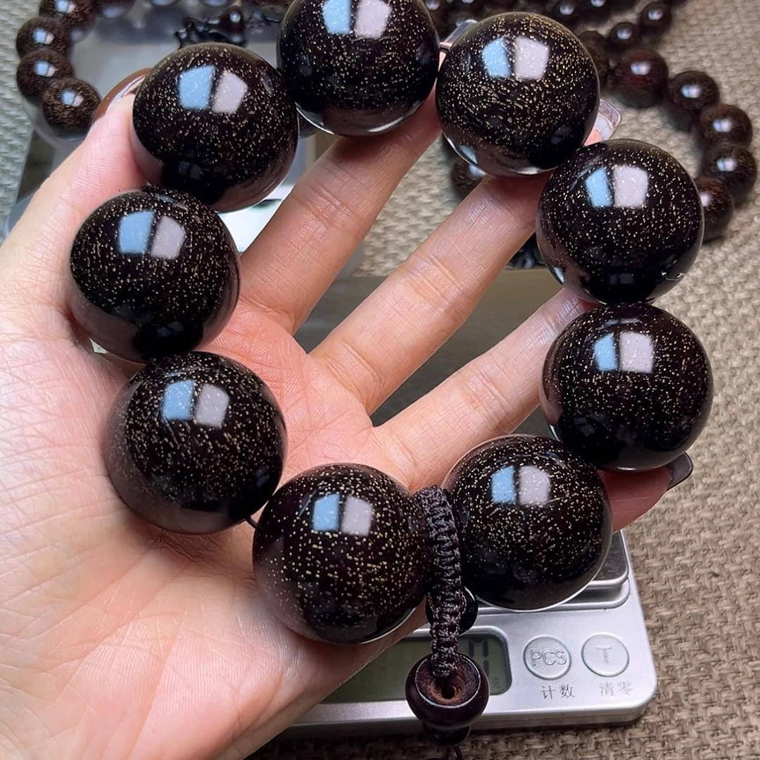 用***0檀香紫檀（小叶紫檀）3.0 9颗爆星