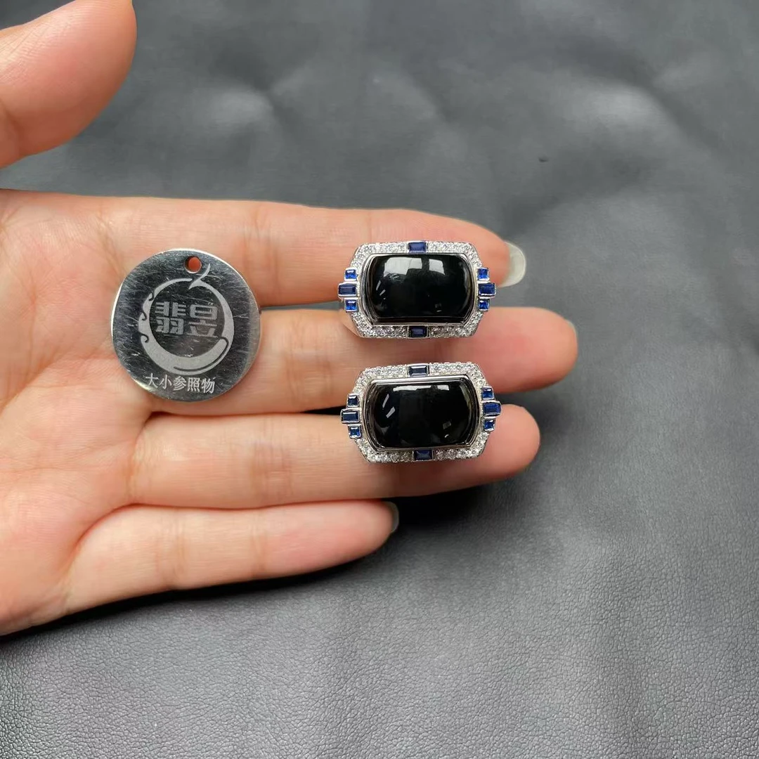 翡昱-SH20-39985-714-和田玉戒指s925银镶/-多样性发其一-C