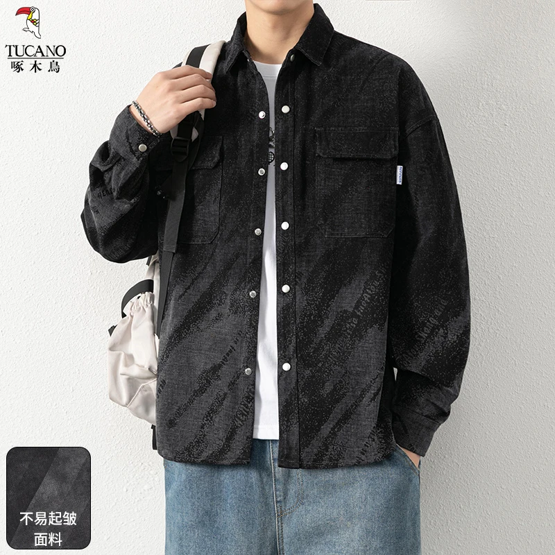 啄木鸟2025春季新款牛仔百搭亲肤柔软大气时尚潮流日常外套