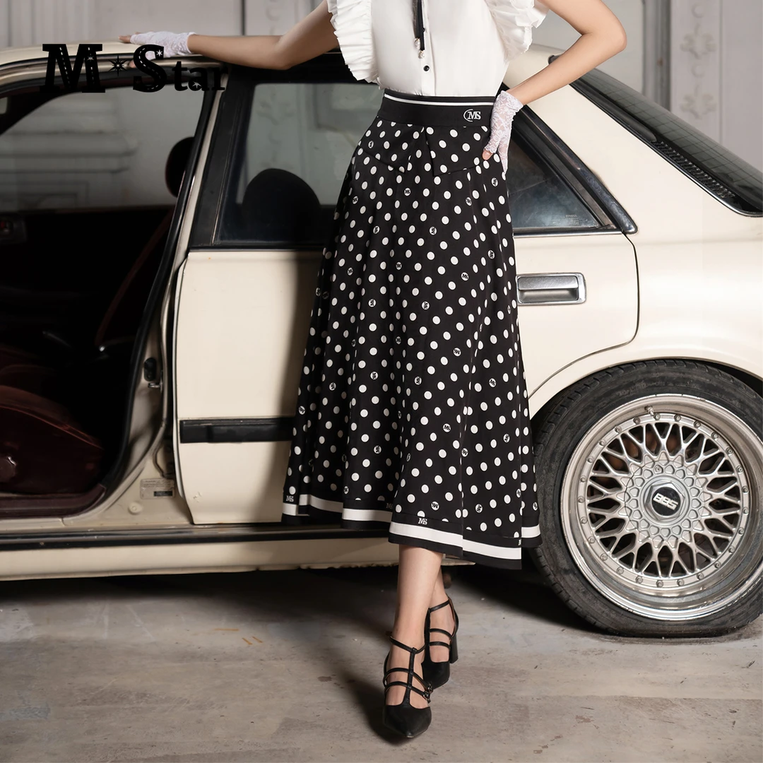 【芊芊专属】波点黑色半身裙 SEEQ121507