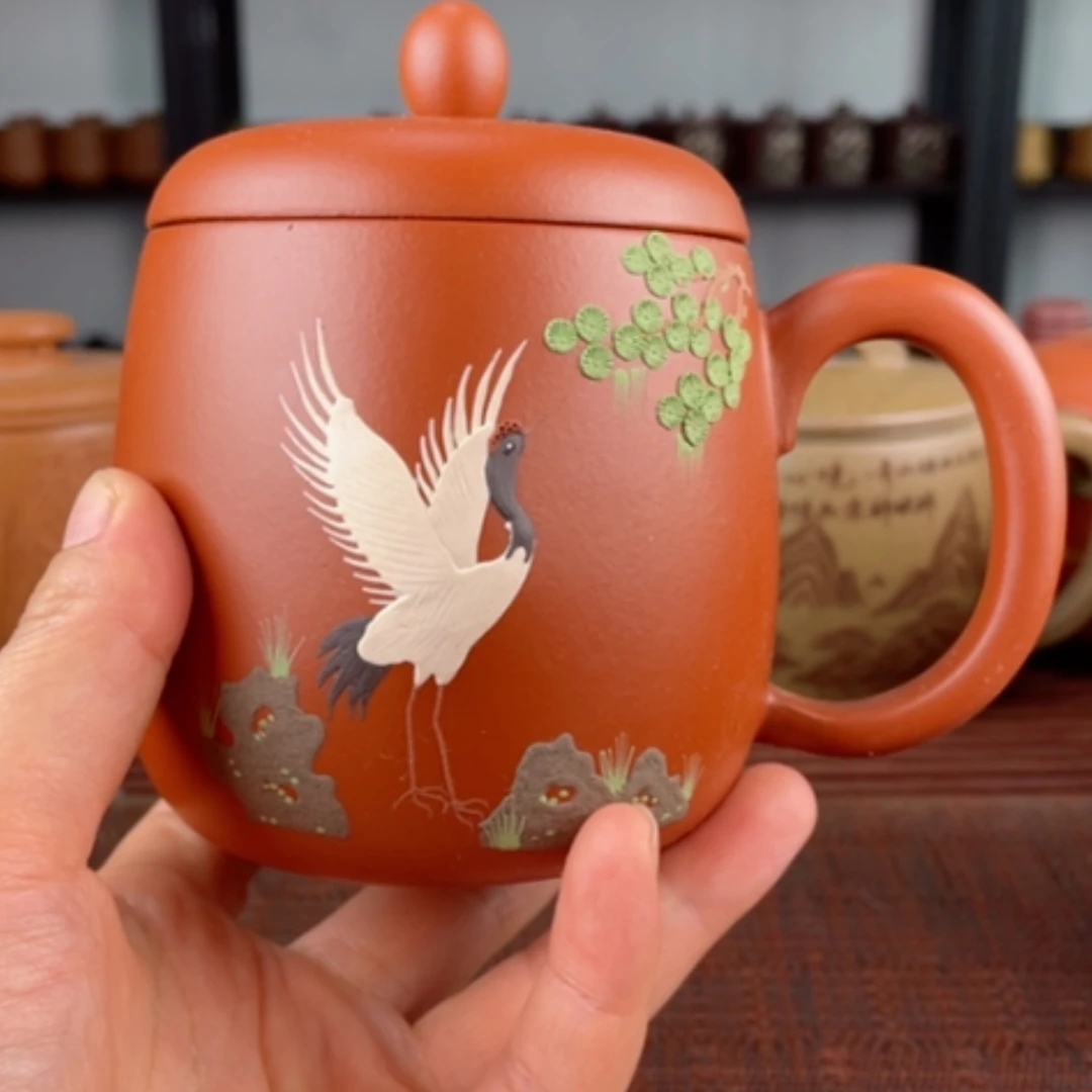 【闪购商品】茶杯紫砂宜兴原矿紫砂盖杯微瑕