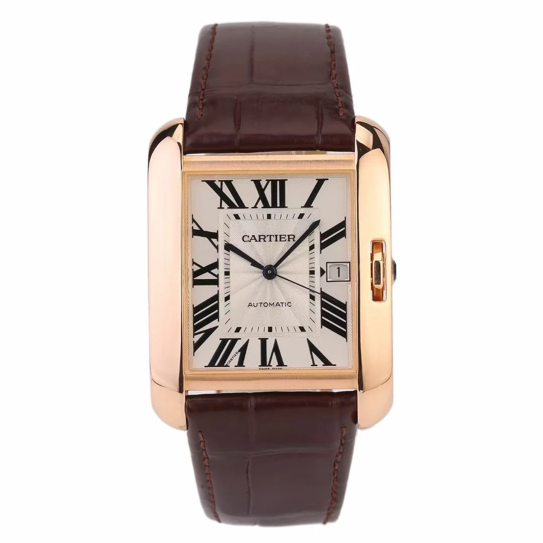 95新 Cartier/卡地亚 47x36mm/大号男表折叠扣 /单表