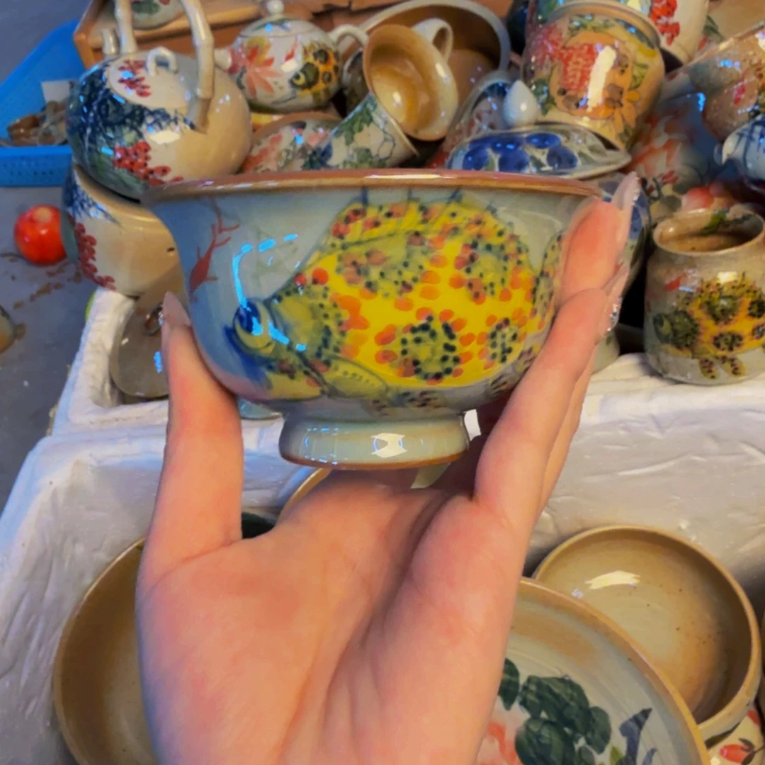 瓷片景德镇陶瓷手工手绘