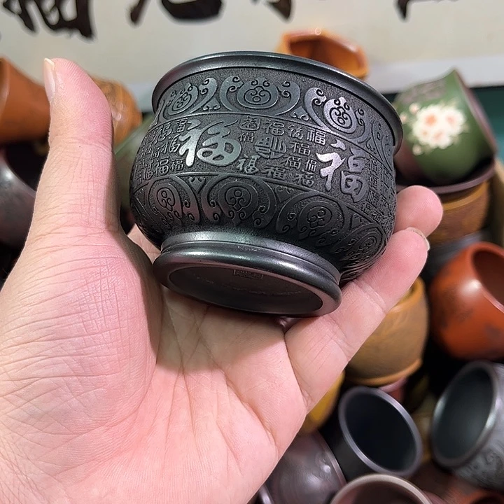 茶杯紫砂全手工紫砂主人杯