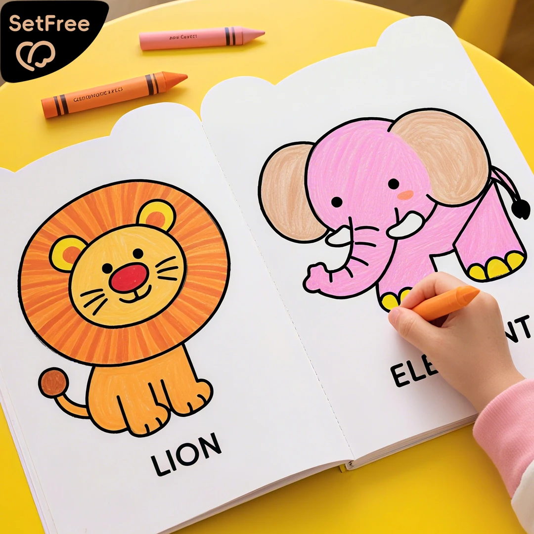 儿童画画本涂色绘本描绘书宝宝涂鸦填色图画绘画册幼儿园入门专用