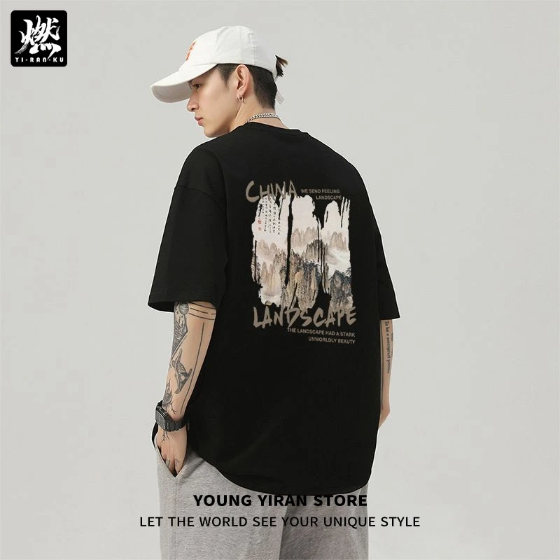 男款短袖夏季上衣潮流美式日常纯棉圆领t恤男士休闲百搭新款半袖